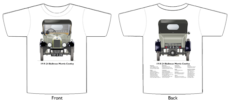 Bullnose Morris Cowley 1923-26 T-shirt Front & Back